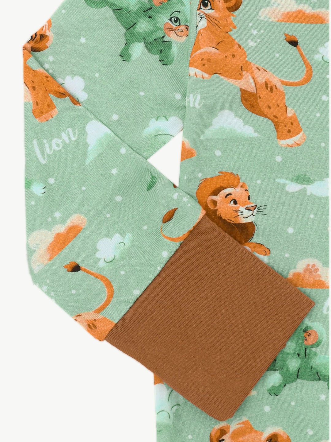 Bamboo Fiber Lion Print Baby Romper