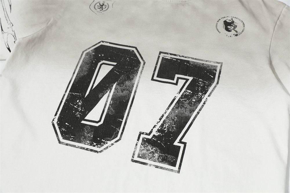 Men's summer casual trendy brand printed short-sleeve T-shirt