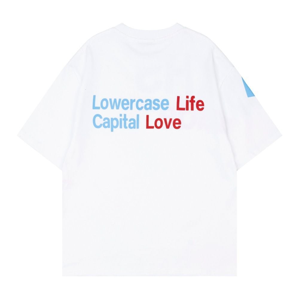 Men's American style letter print personality short-sleeve T-shirt