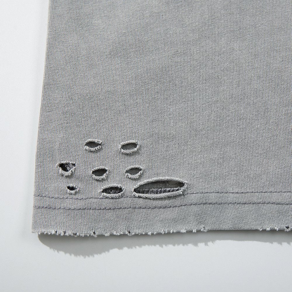 Men's Vintage Heavy Washed Distressed Cotton Tee