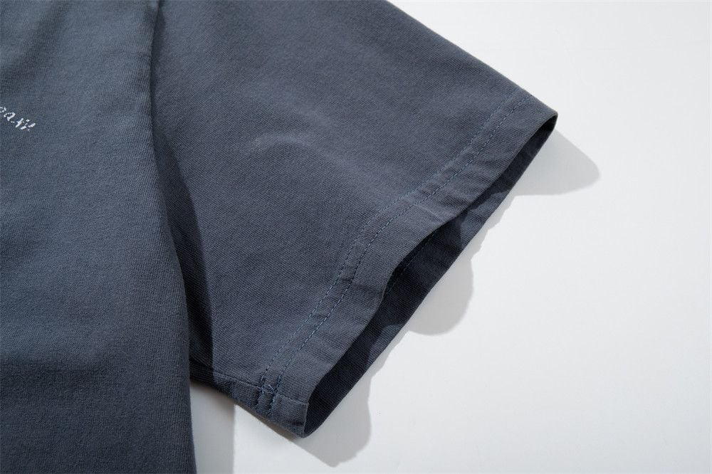 Men's cotton loose graffiti short-sleeve T-shirt for summer