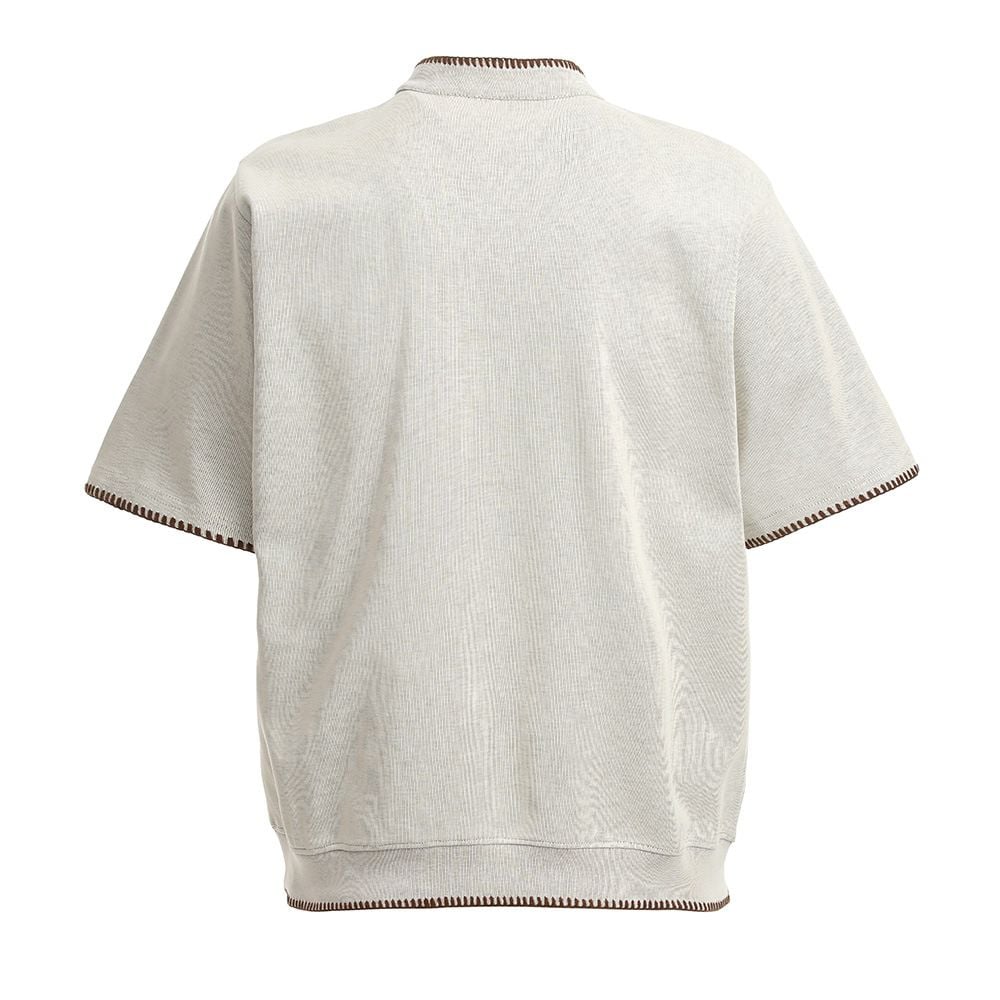 Men's summer casual American style short-sleeve polo shirt