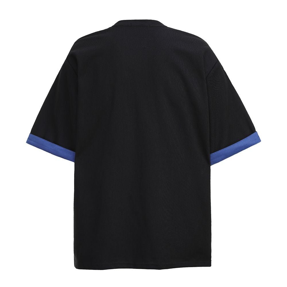 Men's Color Block Spliced Short Sleeve T-Shirt, Summer Loose & Versatile