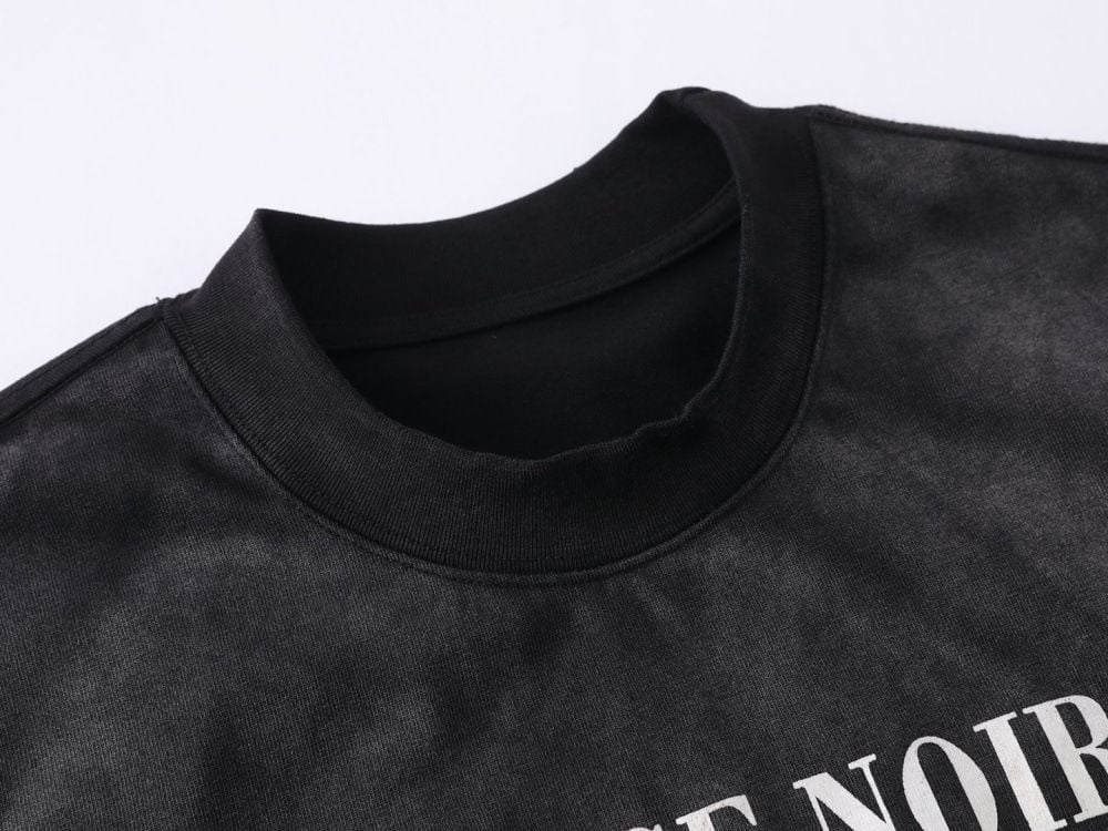 Men's loose letter print short-sleeve T-shirt