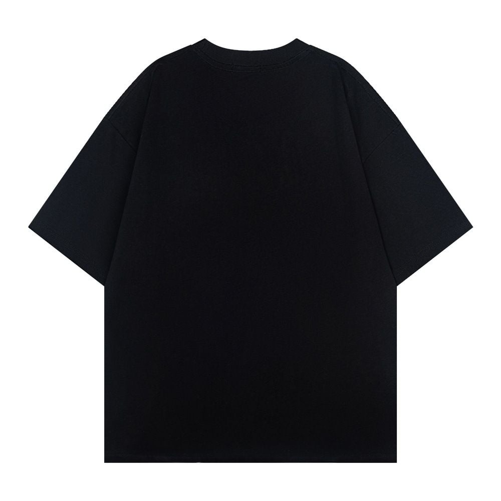 Men's Letter Print Casual Short Sleeve T-shirt, Summer Ins European & American Style