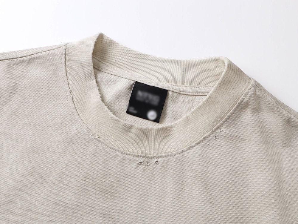 Men's Creative Graffiti Letter Print Short Sleeve T-shirt, 100% Cotton