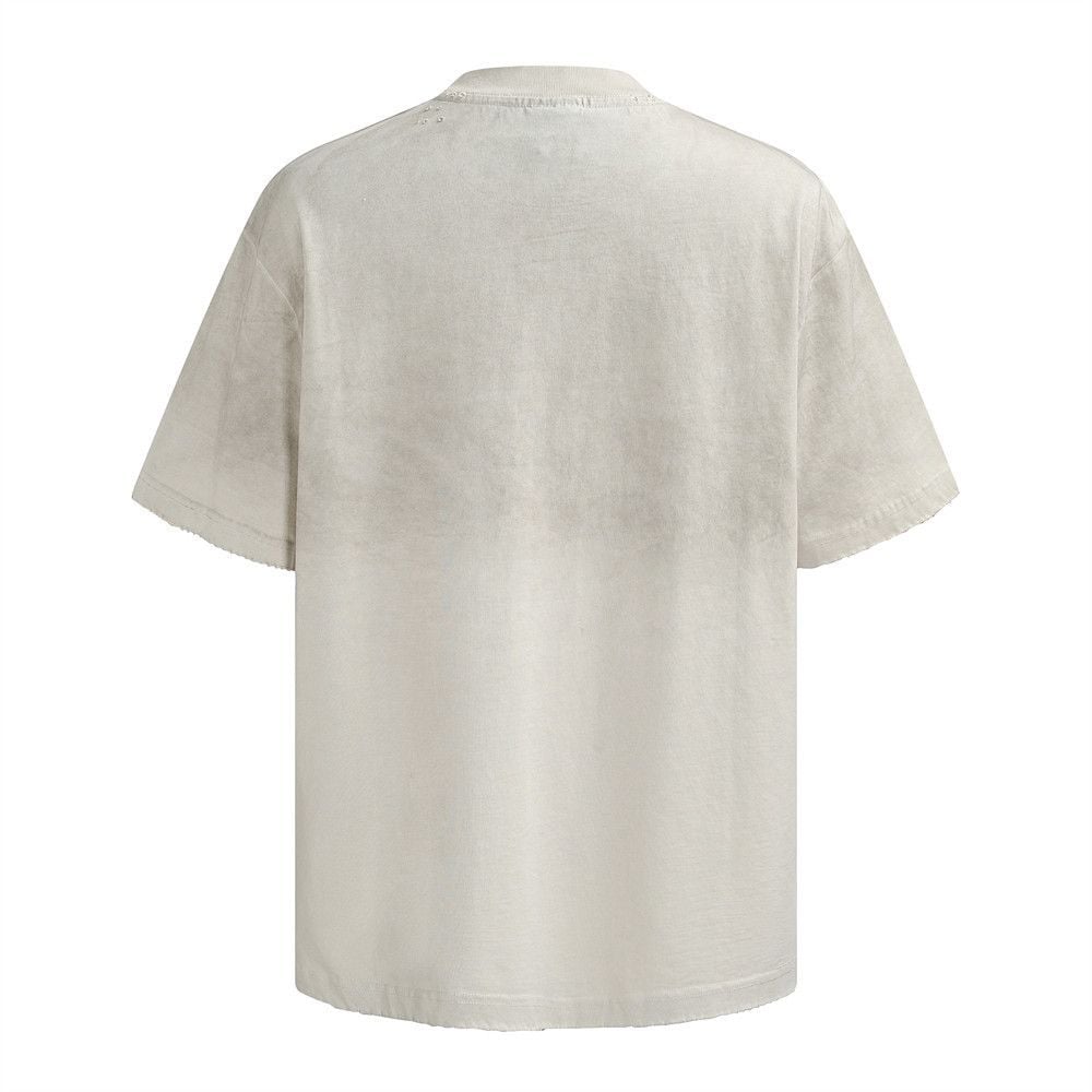 Men's vintage tie-dye distressed casual short sleeve tee