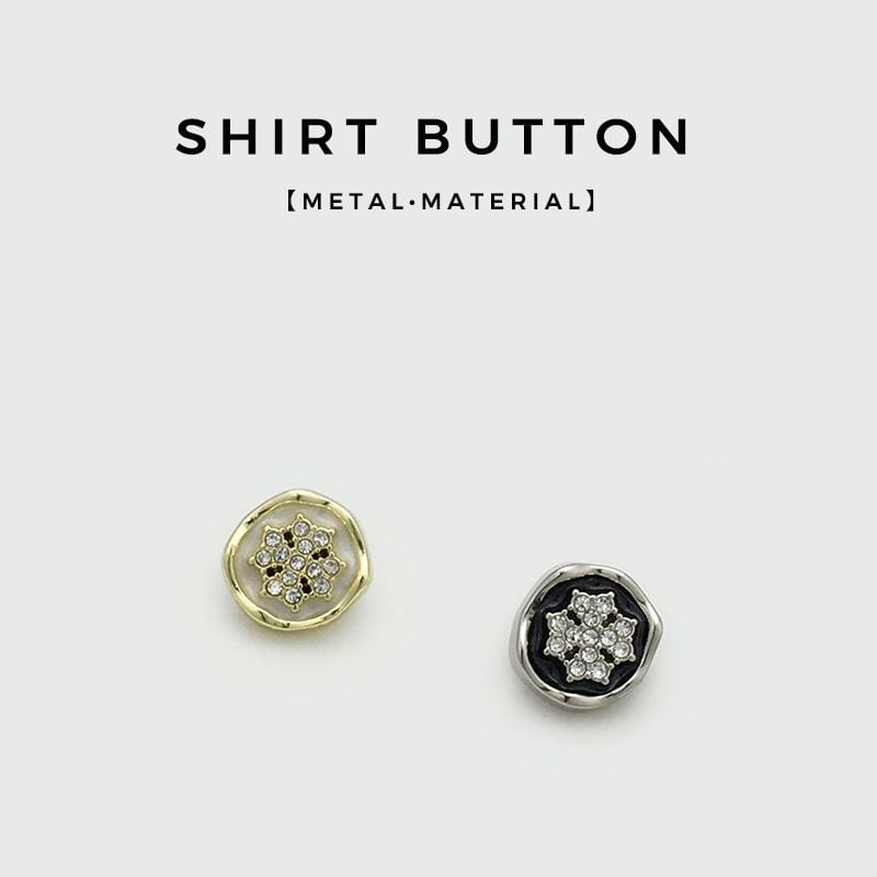 Rhinestone Metal Button