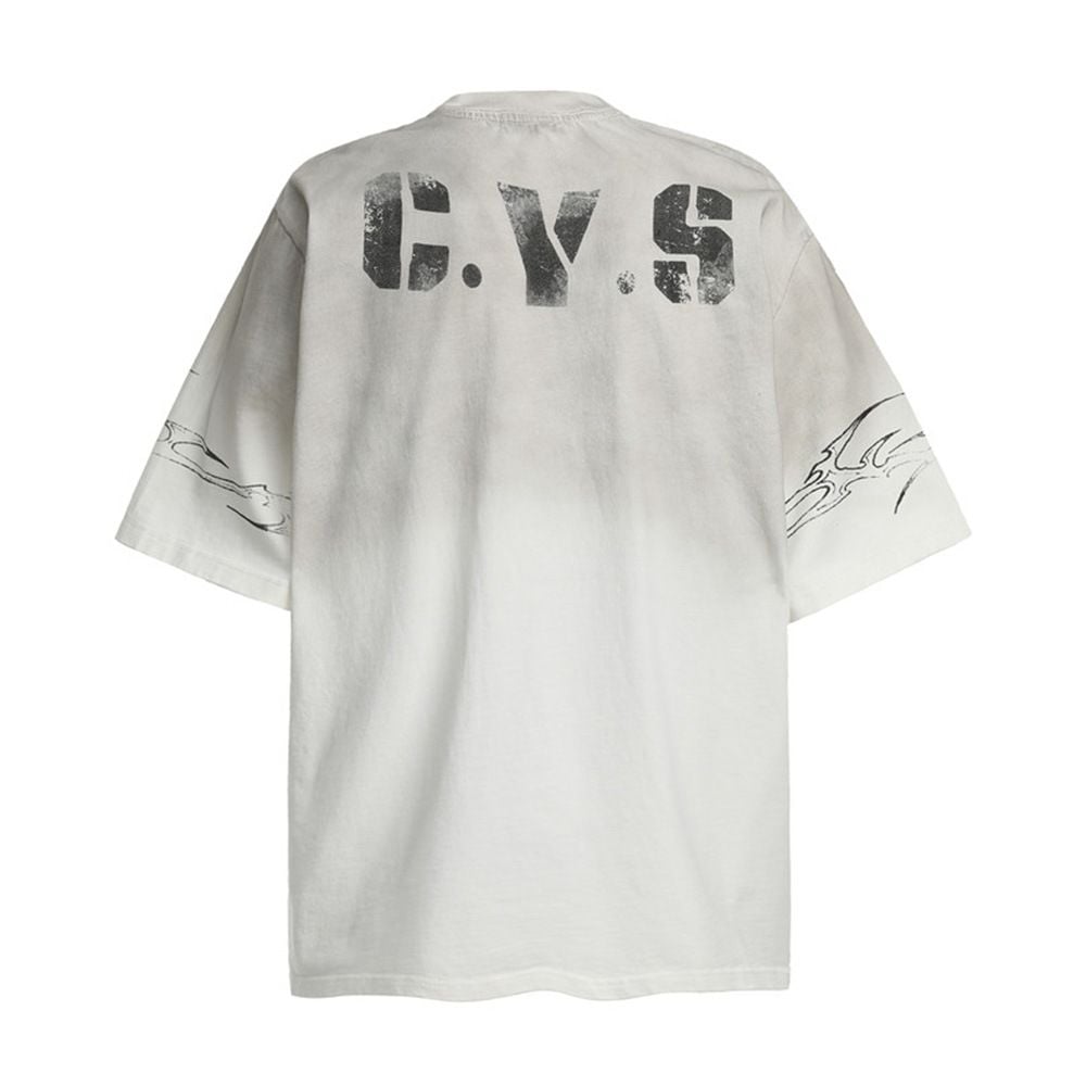 Men's summer casual trendy brand printed short-sleeve T-shirt