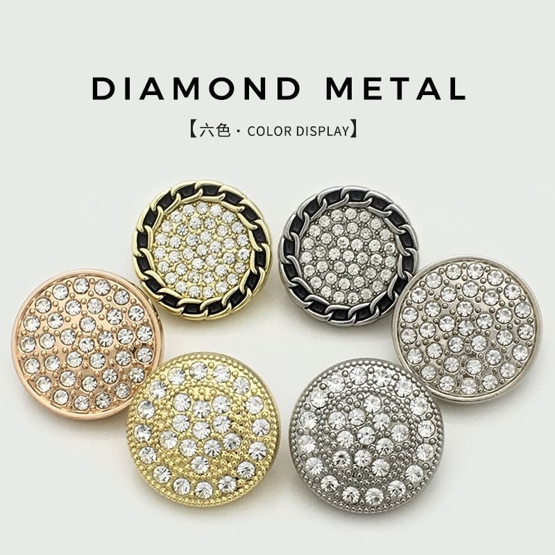 Premium Rhinestone Starburst Buttons