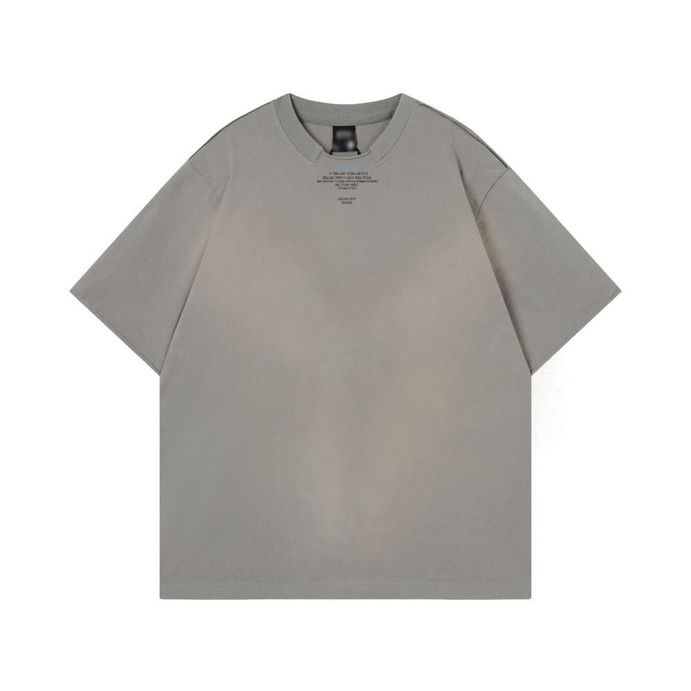 Spray-painted vintage dirty-wash cotton loose casual short sleeves for summer