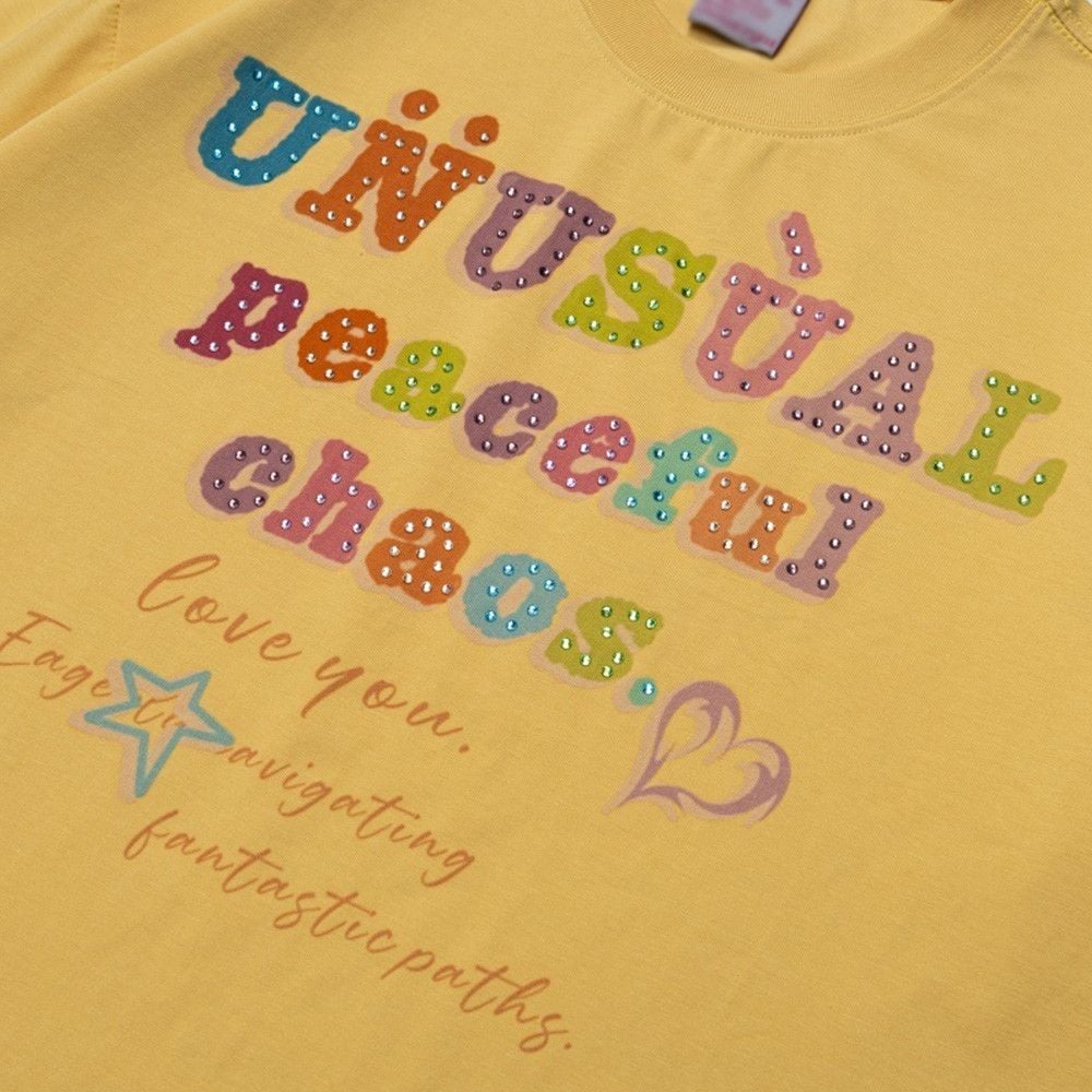 Men's Letter Rhinestone Design Short Sleeve T-Shirt, European and American Style