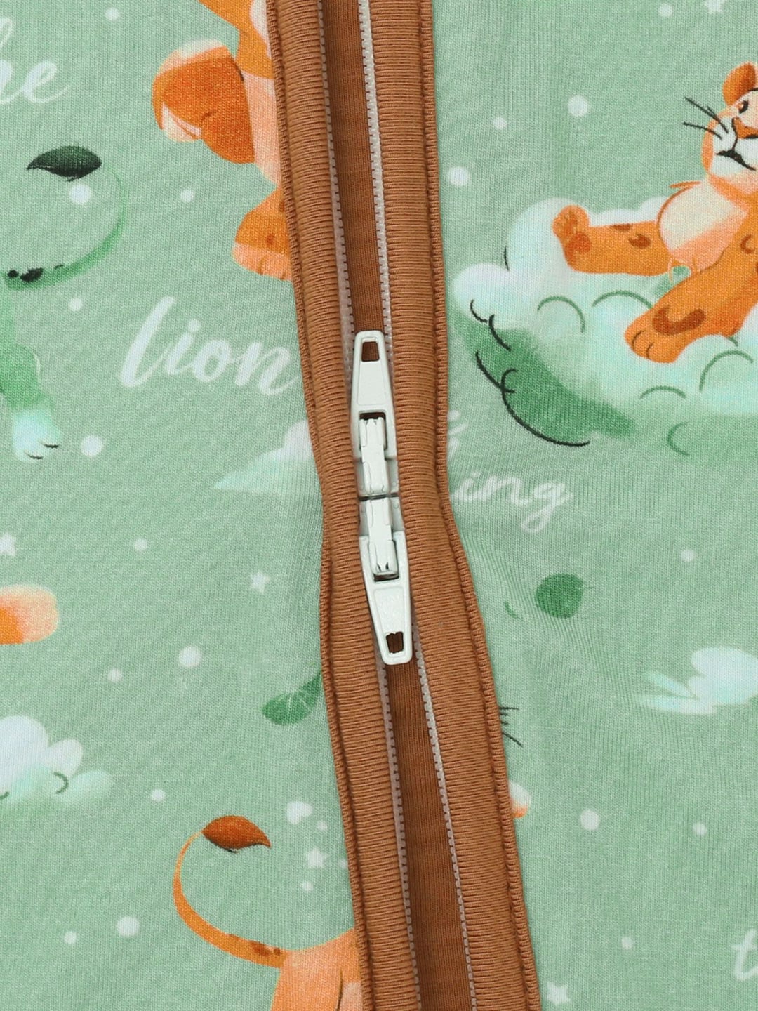 Bamboo Fiber Lion Print Baby Romper