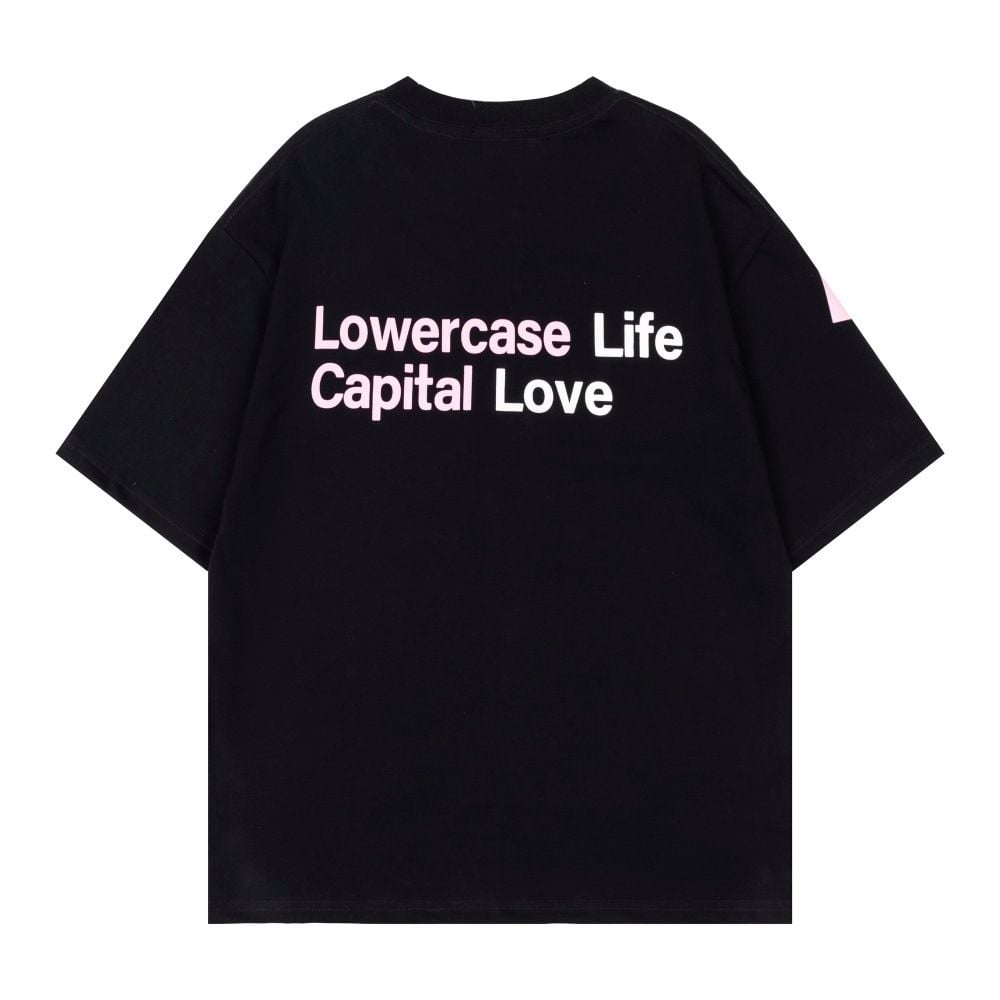 Men's American style letter print personality short-sleeve T-shirt