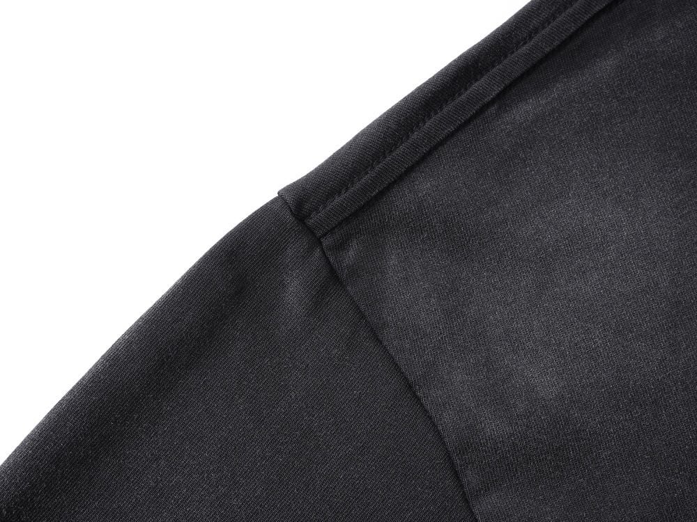 Men's double-layer fake two-piece letter print short-sleeve T-shirt