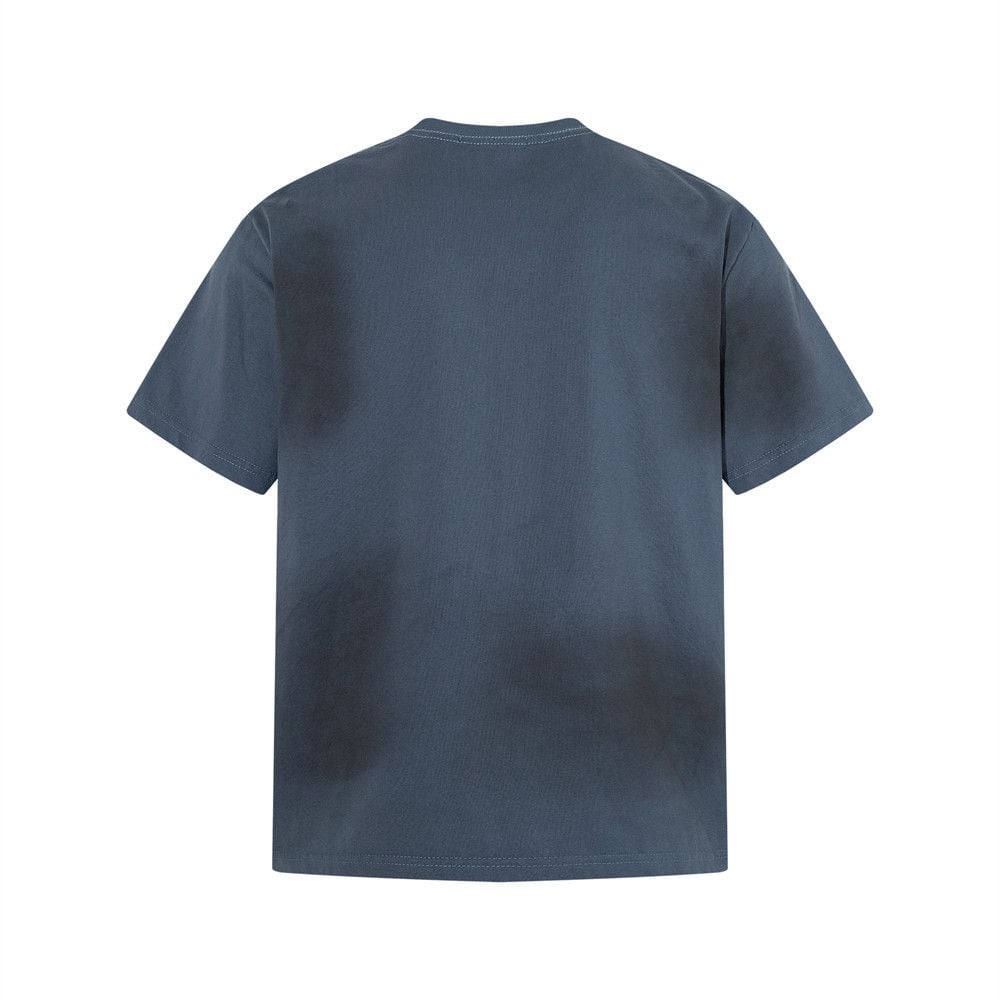 Men’s Vintage Ins Trendy Distressed Portrait Print Short Sleeve T-Shirt