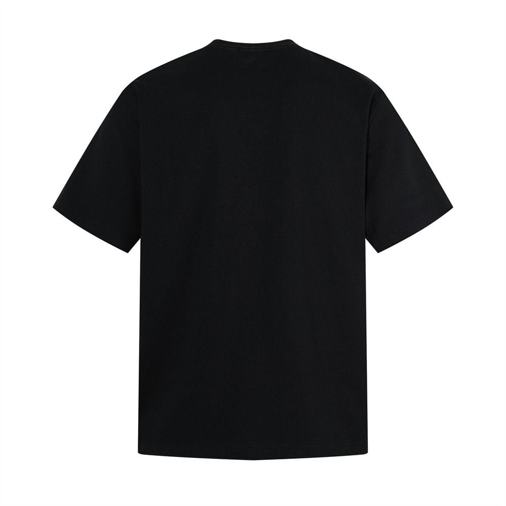 Men's vintage punk washed cotton printed short-sleeve T-shirt for summer