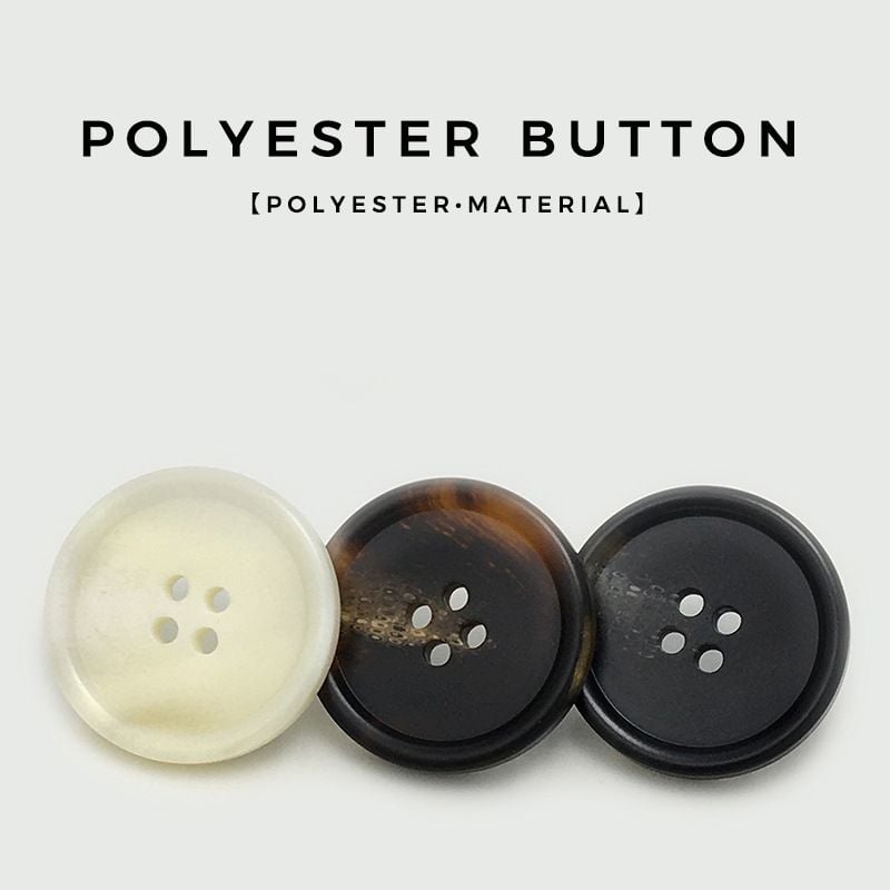 Round Patterned Resin Buttons for Cashmere