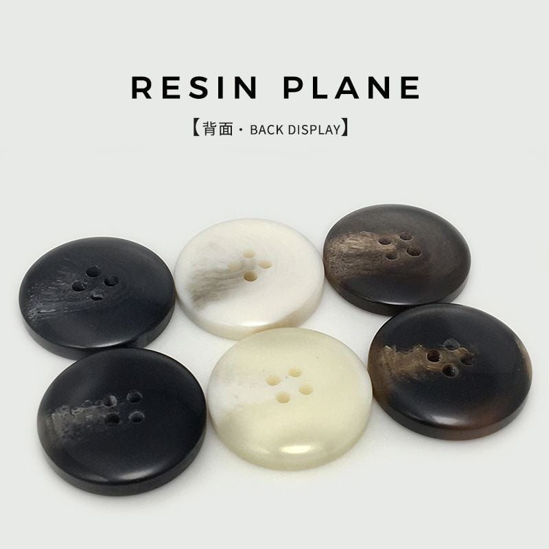 Round Patterned Resin Buttons for Cashmere