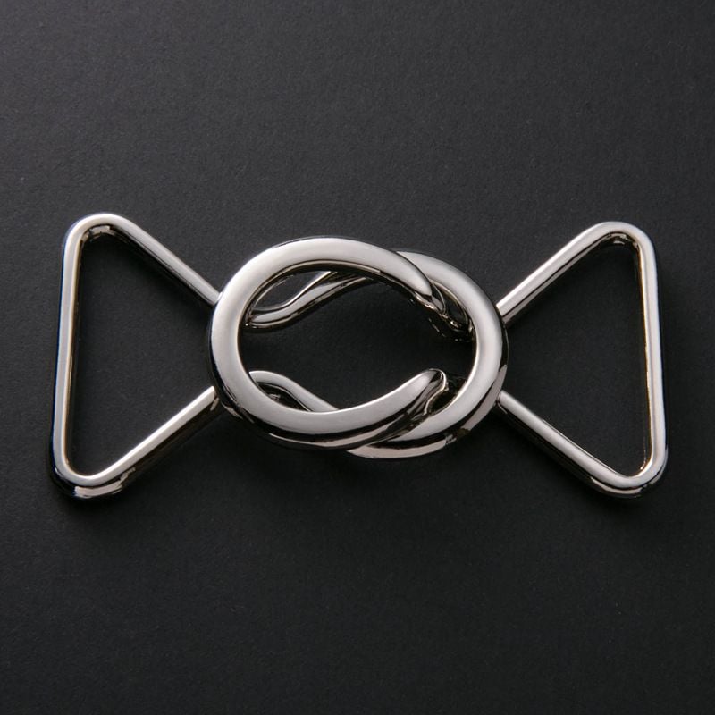 Special-shaped figure 8 metal ring decorative buckle