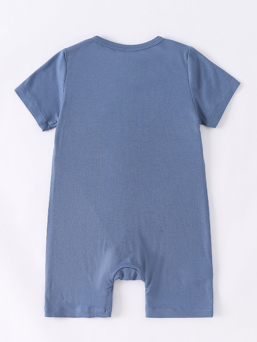 Summer Bamboo Fiber Ribbed Newborn Baby Short Sleeve Romper Sleepwear