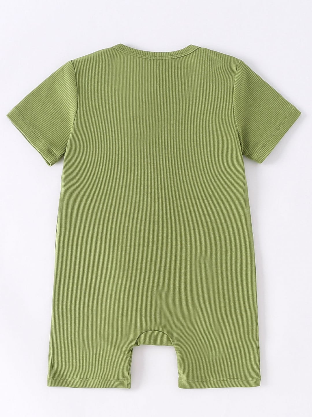 Summer Bamboo Fiber Ribbed Newborn Baby Short Sleeve Romper Sleepwear