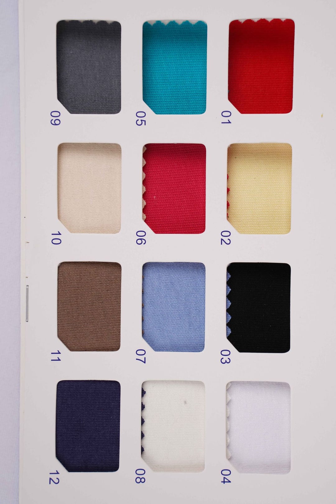 Heavyweight 100% Cotton Plain Jersey rib