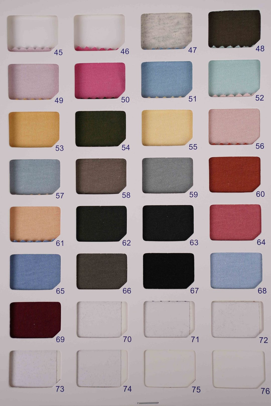 Heavyweight 100% Cotton Plain Jersey rib