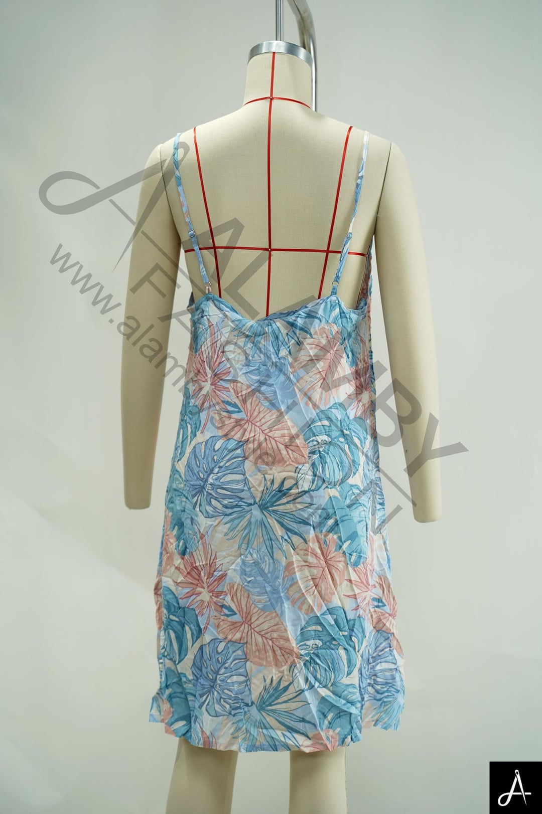 Colorful Floral Print Spaghetti Strap Midi Dress