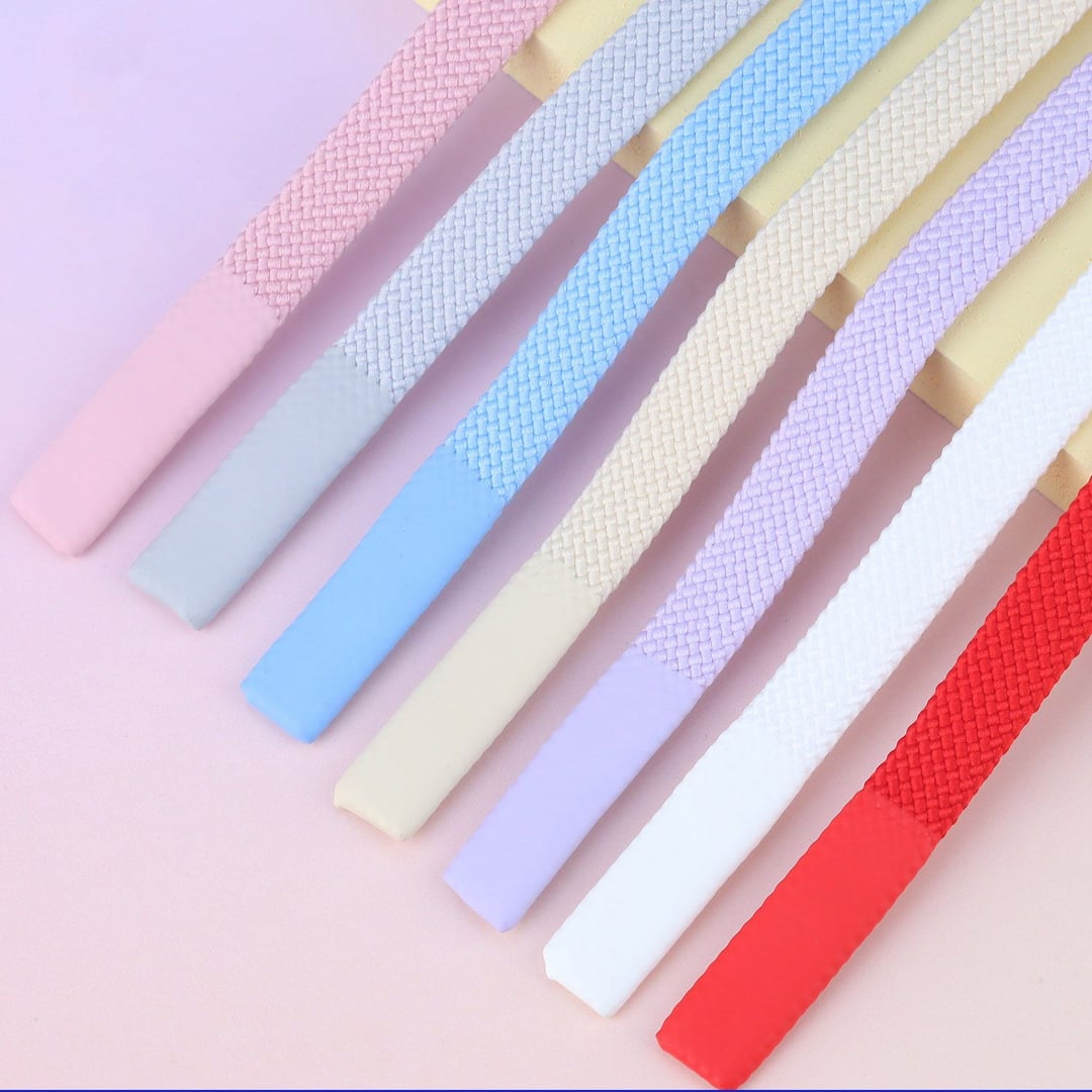 0.8cm Hollow Nylon Flat Drawstring For Hoodie Pants