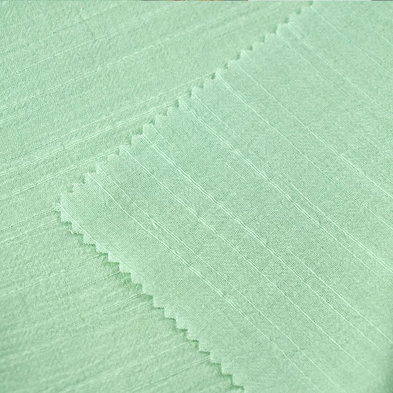 100GSM Linen‑Cotton Stripe Jacquard Fabric