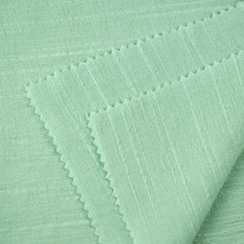100GSM Linen‑Cotton Stripe Jacquard Fabric