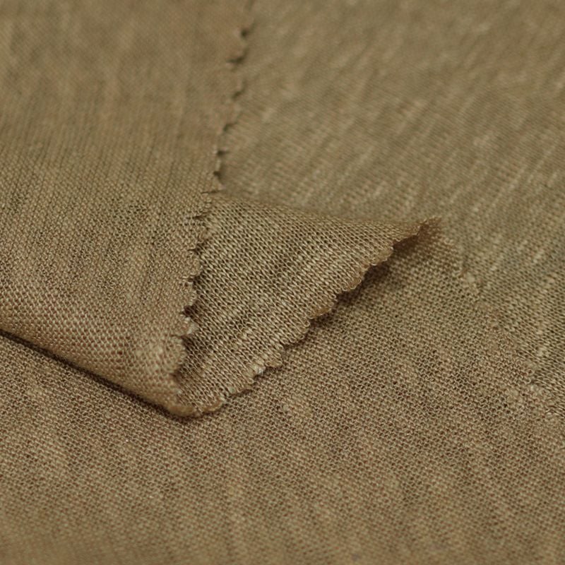 100% Pure Linen 28S Knitted Fabric 160GSM
