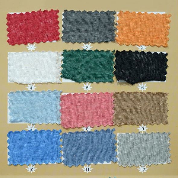 100% Pure Linen 28S Knitted Fabric 160GSM