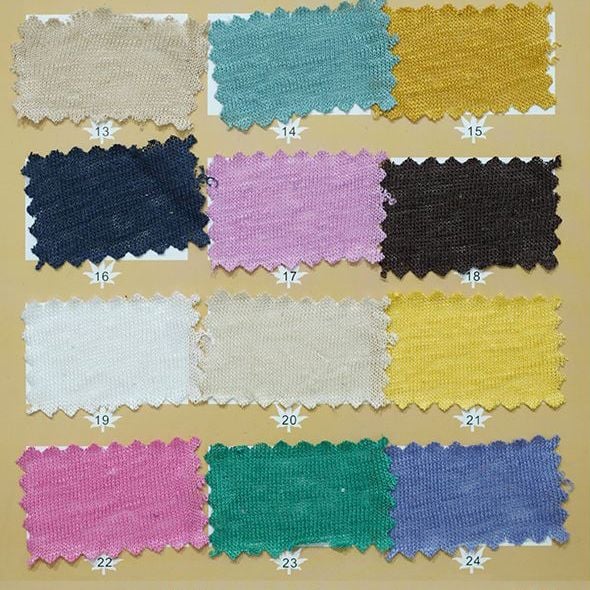 100% Pure Linen 28S Knitted Fabric 160GSM