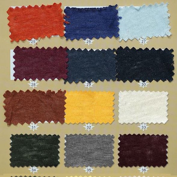 100% Pure Linen 28S Knitted Fabric 160GSM