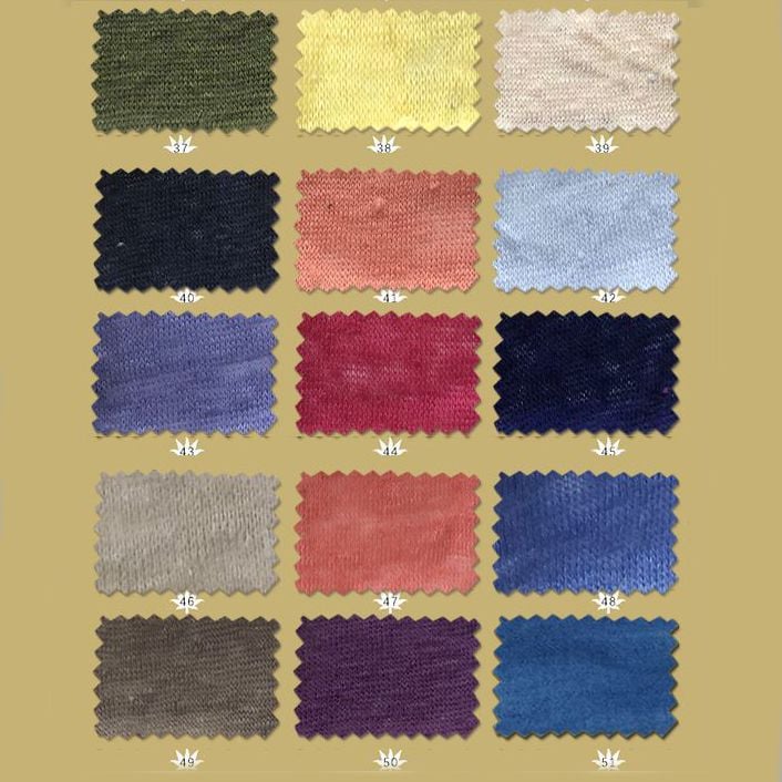 100% Pure Linen 28S Knitted Fabric 160GSM