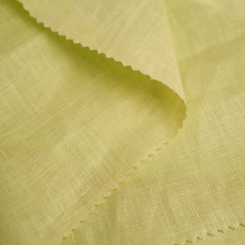130g Solid Thin Linen Fabric For New Womens Shirts Dresses
