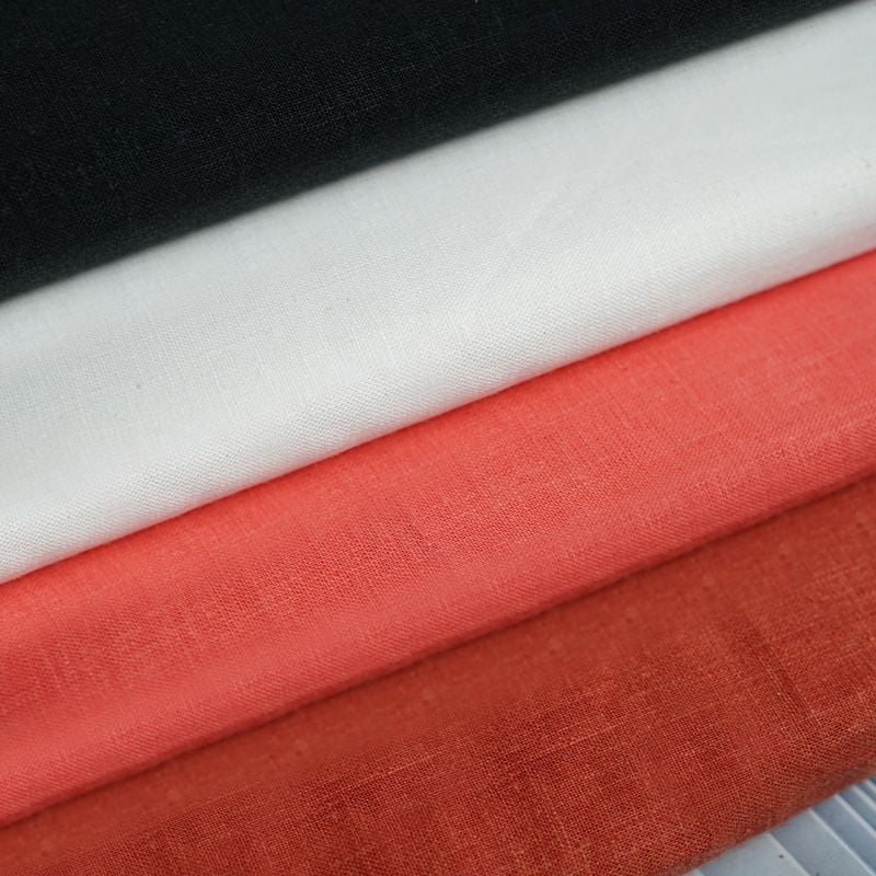 130gsm Hemp Tencel Woven Plain Fabric for shirts dresses cardigans