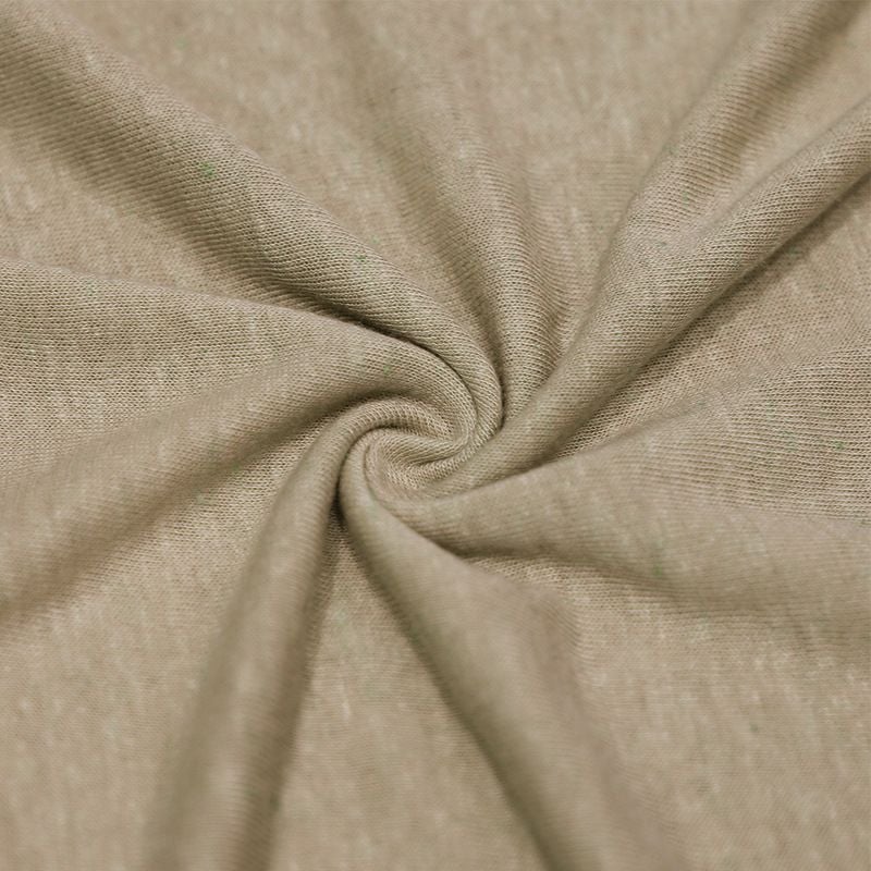 145GSM Linen Viscose Knitted Fabric For Polo Shirt