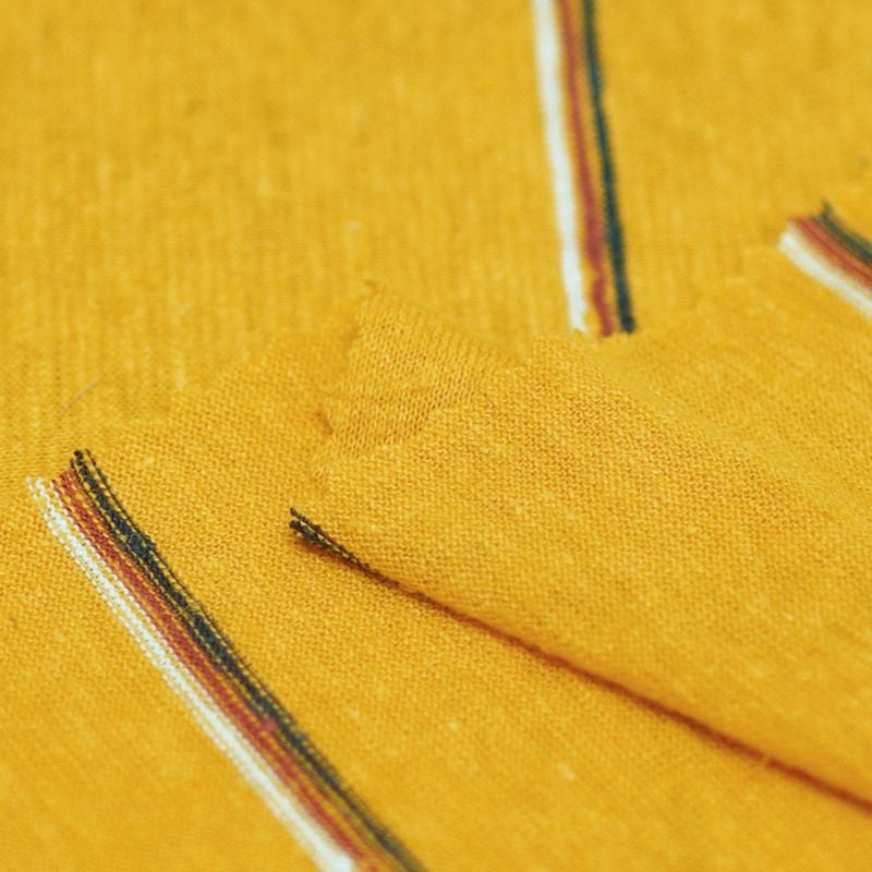 155GSM Striped Knitted Hemp Fabric For T Shirts Shirts Casual Wear