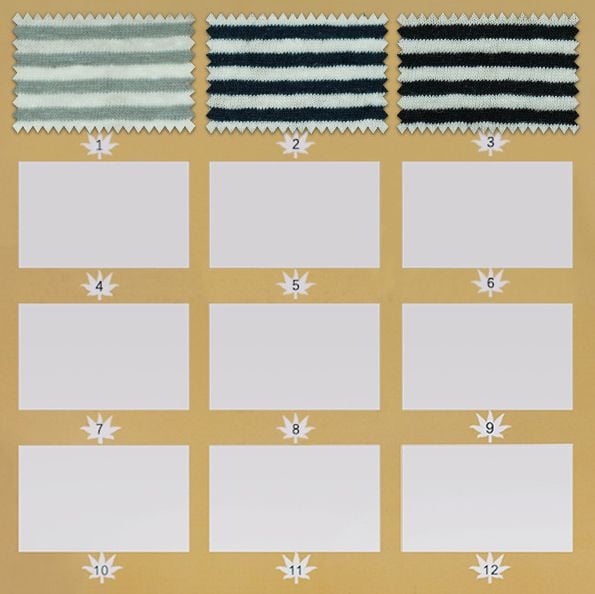 165GSM Striped Knitted Linen Cotton Fabric For Summer Short Sleeve Polo Shirts