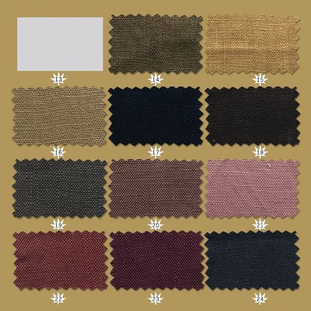 165gsm Pure Hemp Woven Plain Antibacterial Fabric for women shirts dresses