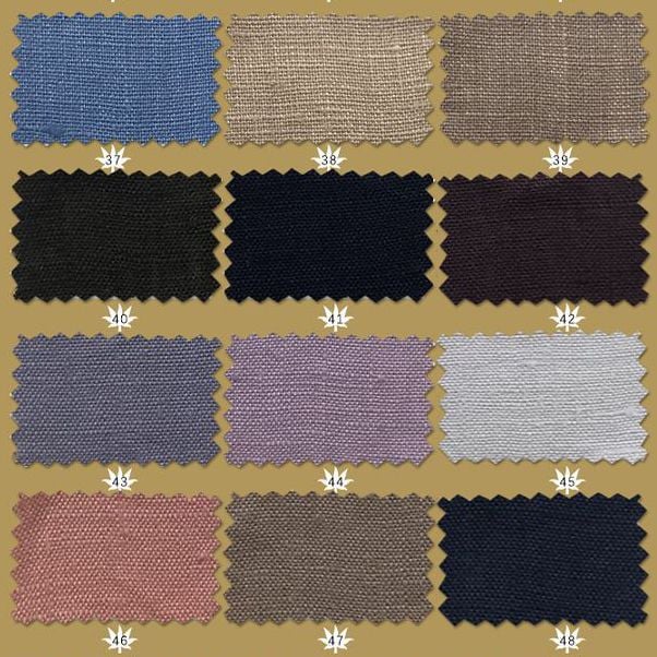 165gsm Pure Hemp Woven Plain Antibacterial Fabric for women shirts dresses