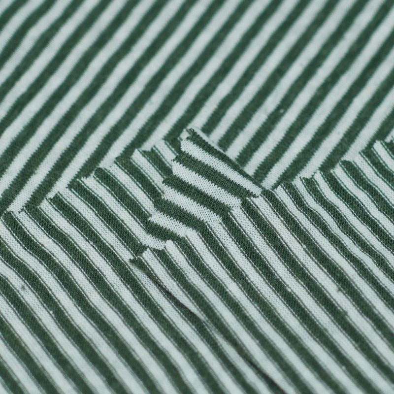 170GSM Striped Knitted Hemp Fabric For Shirts T Shirts Dresses