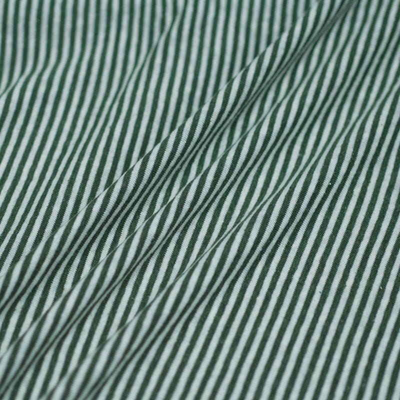 170GSM Striped Knitted Hemp Fabric For Shirts T Shirts Dresses