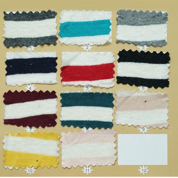 170GSM Striped Knitted Linen Rayon Fabric For Fashion Luxury Short Long Sleeve Dresses Jackets