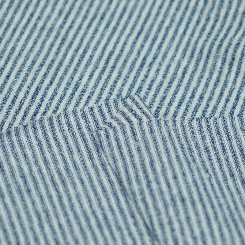 180GSM Striped Knitted Hemp Cotton Fabric For T Shirts Dresses Shirts Quilt Covers