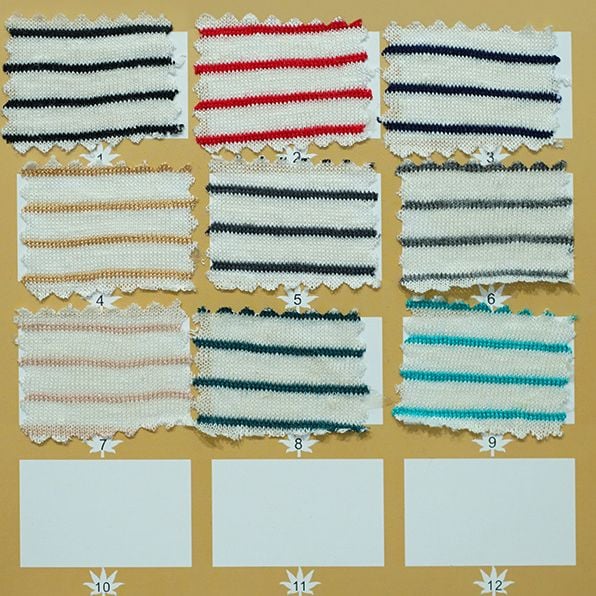 180GSM Striped Knitted Linen Fabric For Short Long Sleeve Cami Dresses
