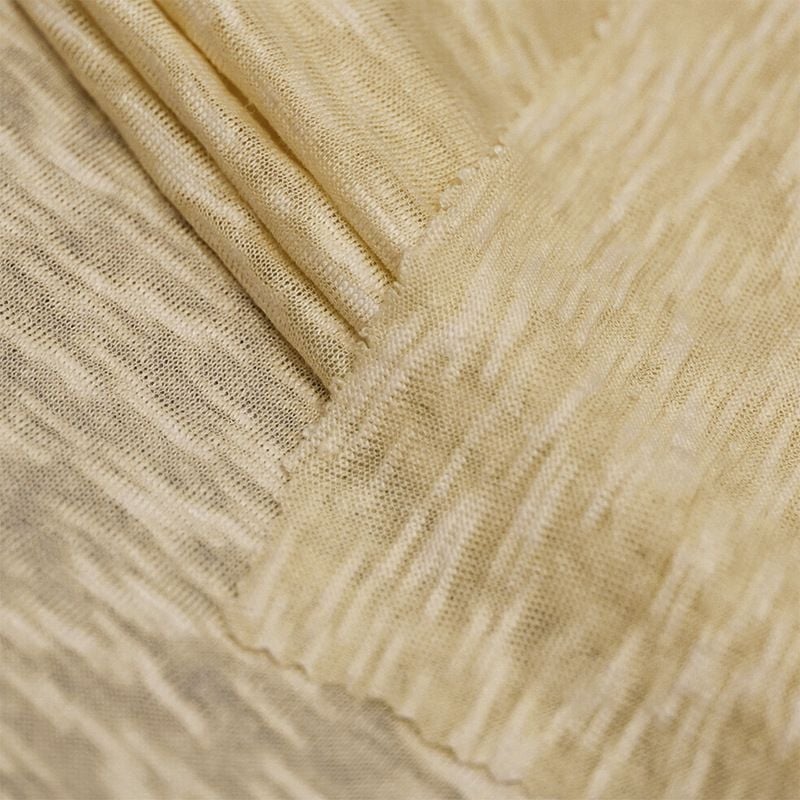 190GSM 100% Pure Linen Knitted Fabric